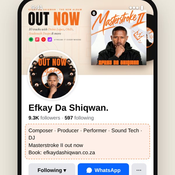 Example: bio guide mockup